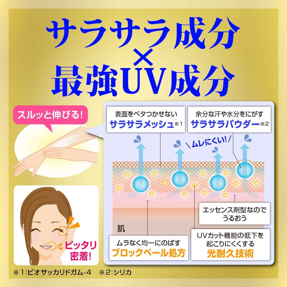Rohto SKIN AQUA Super Moisture Essence Gold Sunscreen SPF50+ /PA ++++ 80g