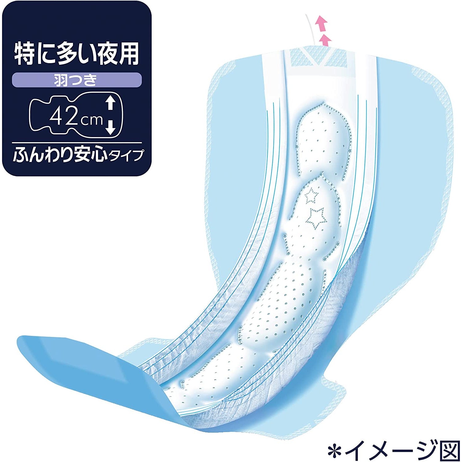 Unicharm Sofy sanitary napkins Super sound sleep wide G with wings 42cm 10 sheets