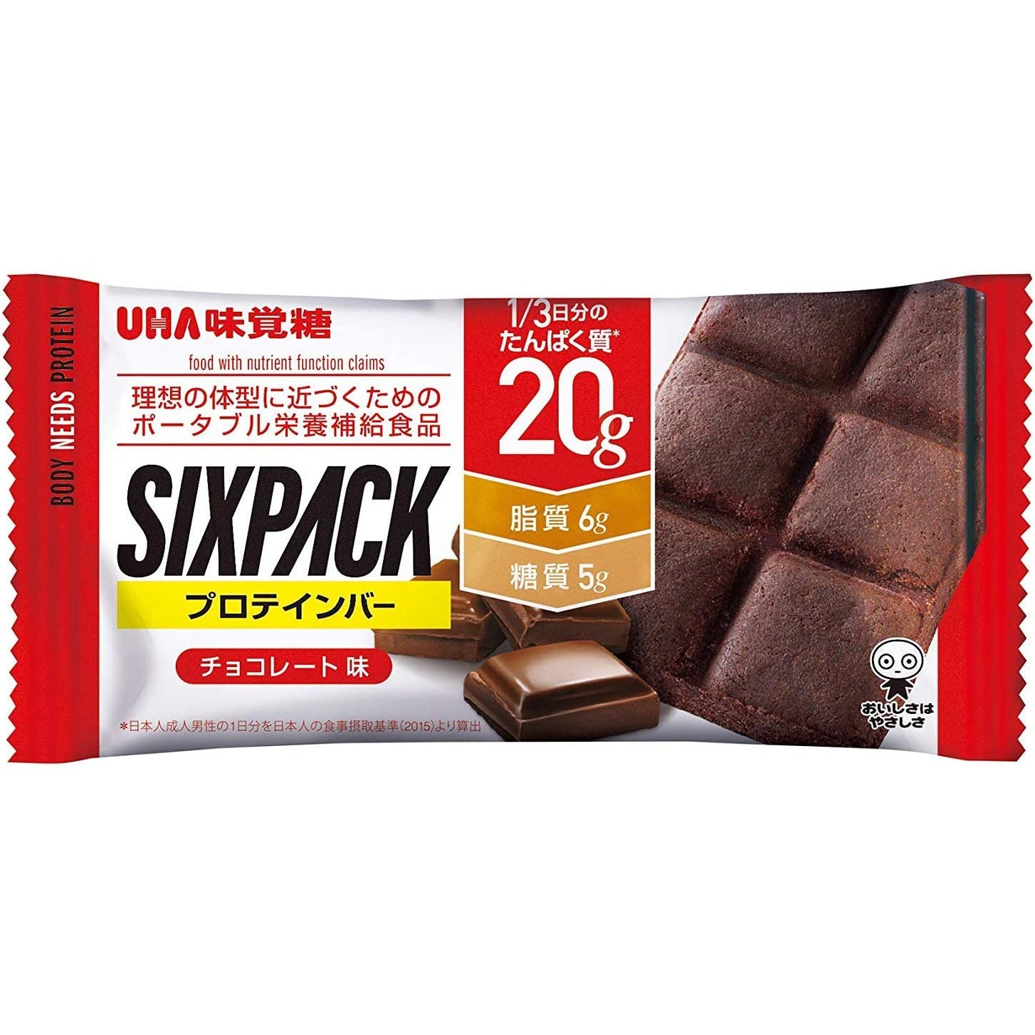 Yuha Mikakuto UHA SIXPACK Protein Bar Chocolate 1