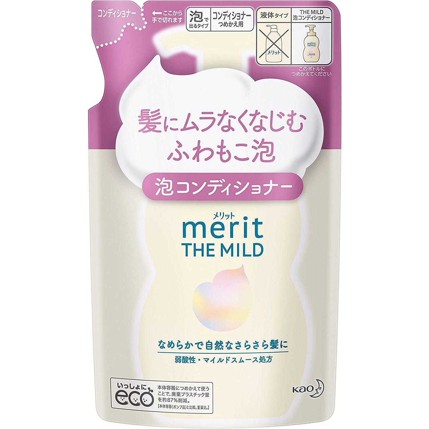 Kao Merit The Mild Foaming Conditioner Refill 440ml