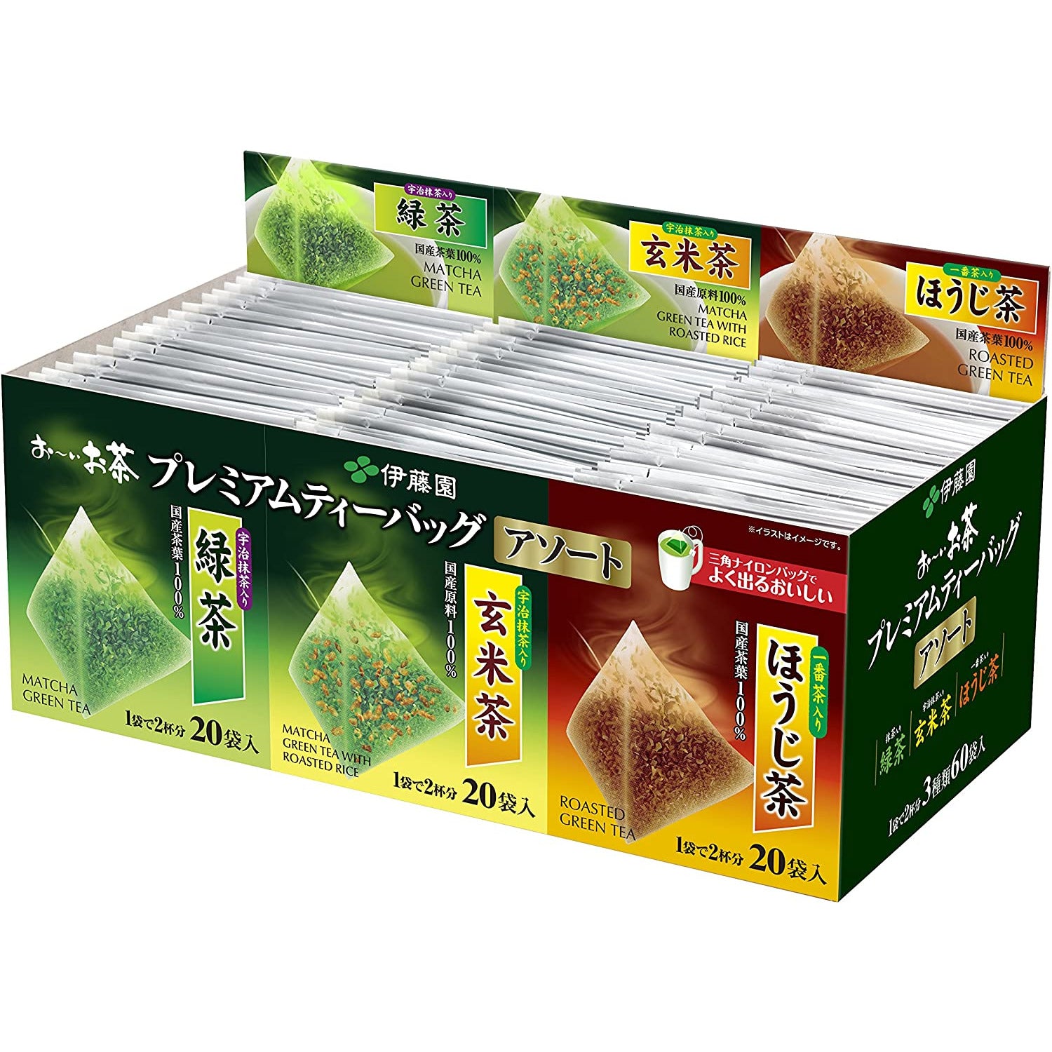 Itoen Oi Ocha Premium Tea Bag Assorted 60 Bags