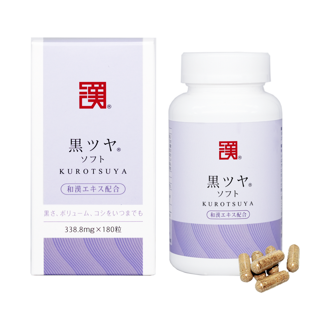 Wakan Medica KUROTSUYA Soft 180 Capsule 30 days / Blackening Hair / Increasing Volume