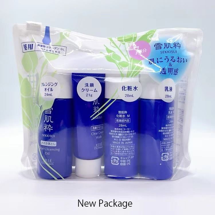 KOSE SEKKISUI Skin Care Set Makeup Remover / Face wash / Lotion / Emulsion