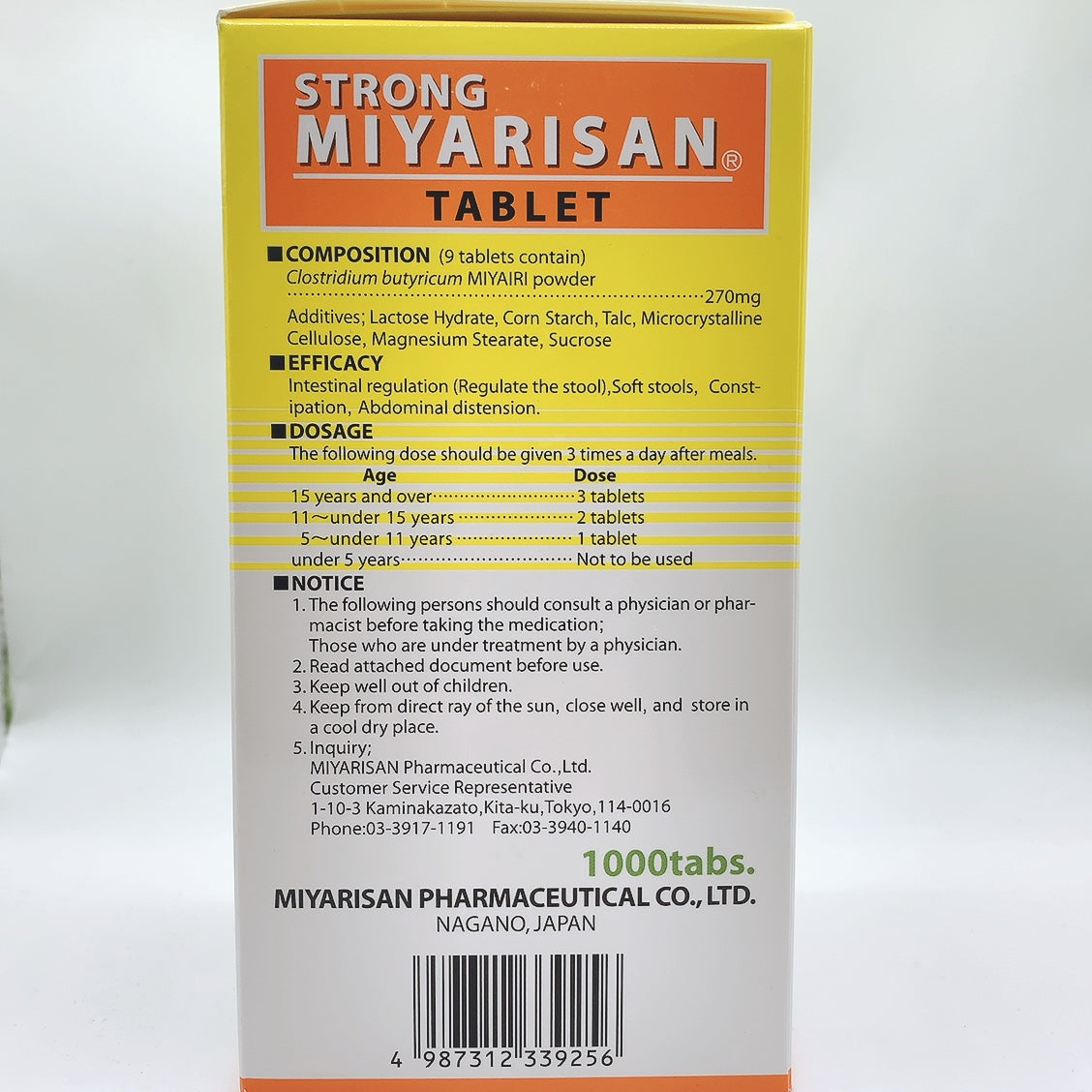 Strong Miyarisan Clostridium butyricum 1000 Tablets