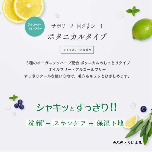 Saborino Face mask Mezama Sheet Botanical 28 Sheets