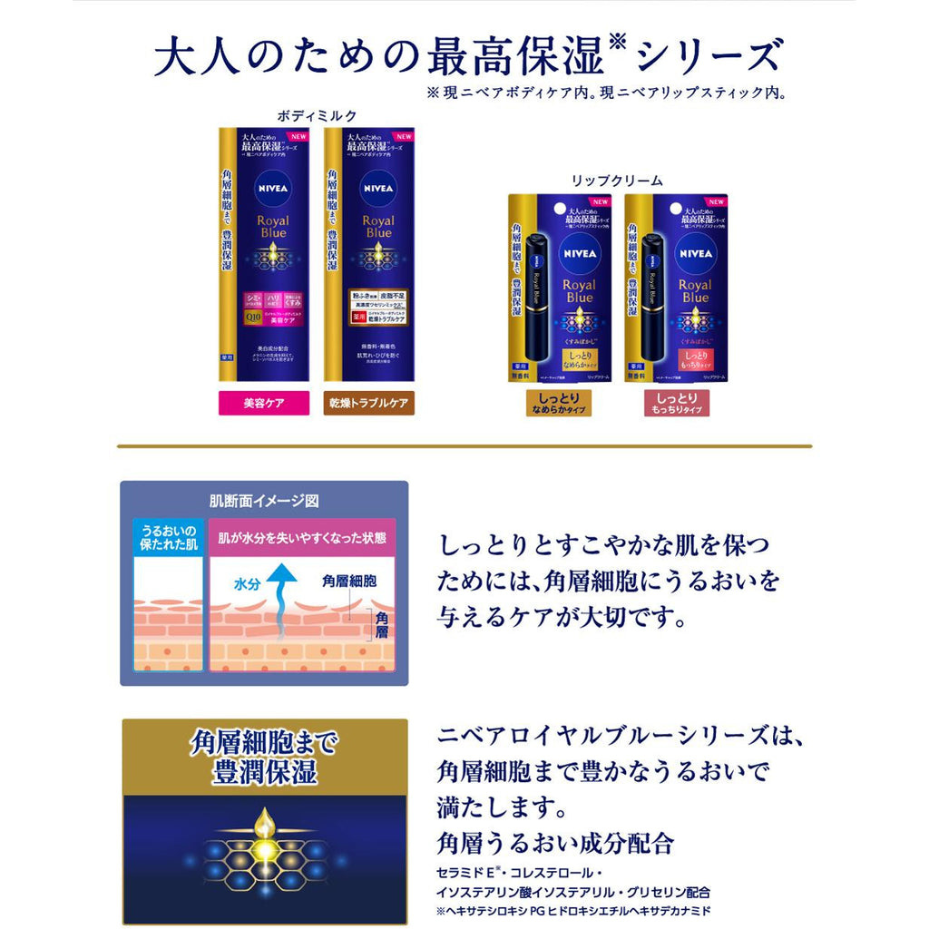 KAO Nivea Royal Blue Body Milk[Maximum moisturizing] 200g